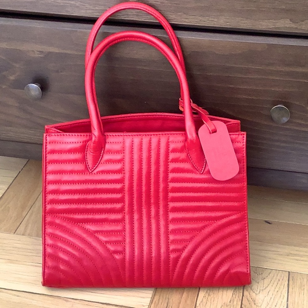 Prada like style - Persaman leather red bag